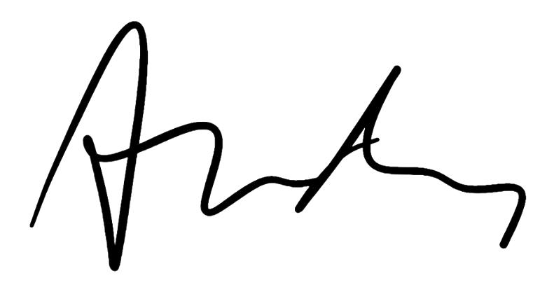 Andy Kopplin's signature